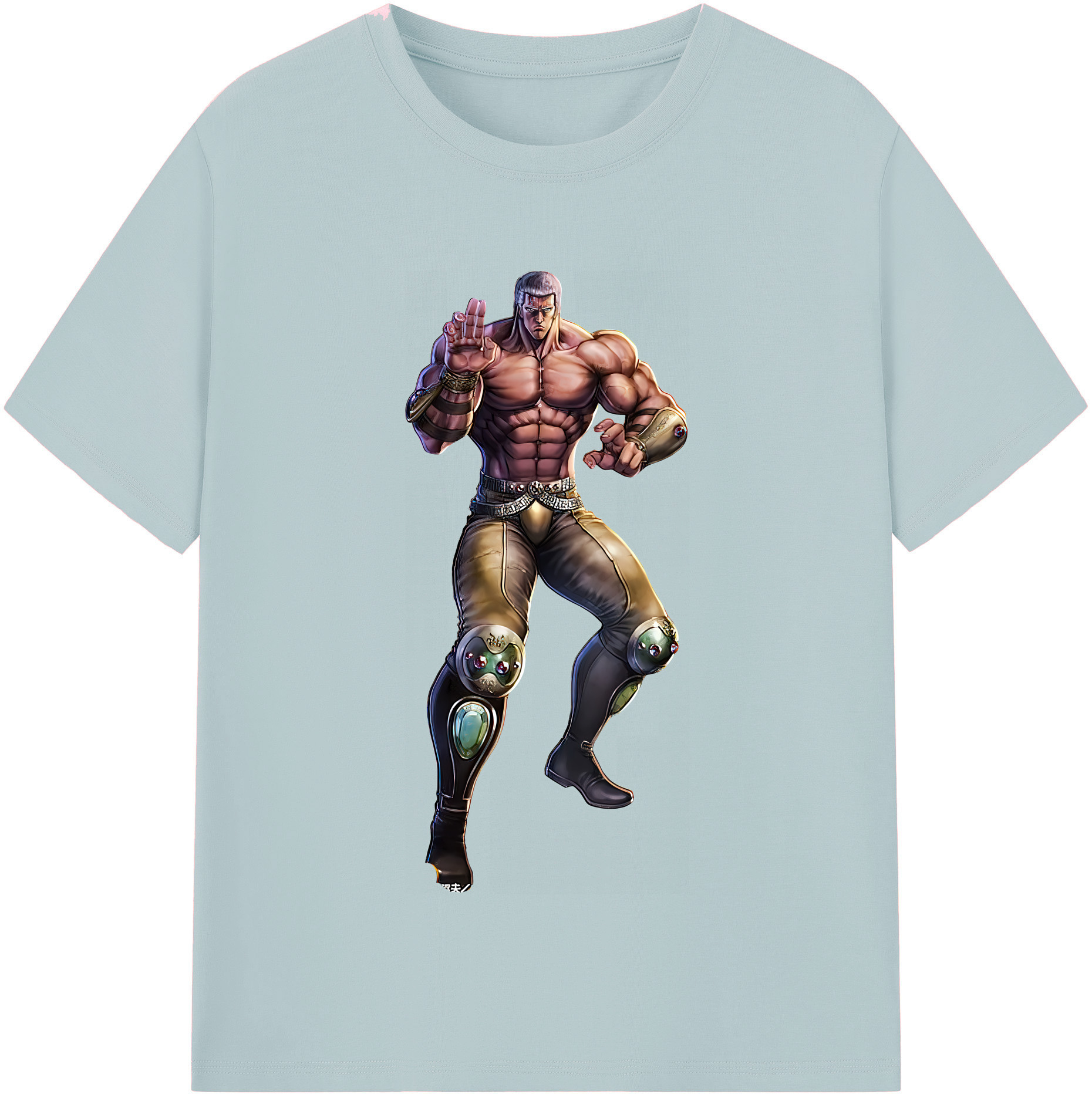 （画像用） 北斗の拳 Fist of the North Star 綿100％半袖Tシャツ（フロントプリント）